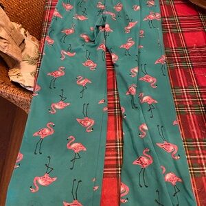 Abercrombie Kids Teal Flamingo Print Pants